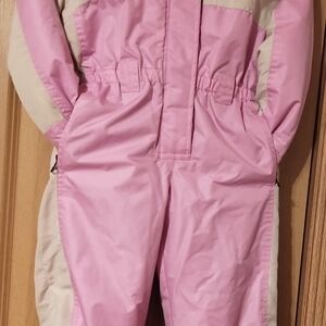 Kids Pink and Cream Snowsuit
